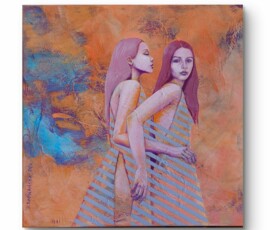 Dopływ obraz akrylowy 40 x40 cm, 2026