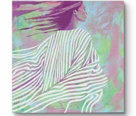 Bardzo obraz akrylowy, 30 x 30 cm, 2026