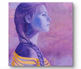 Mało wiem, dużo czuję / 2026 / Joanna Radwańska Obraz akrylowy ze strukturą, format 30 x 30 cm