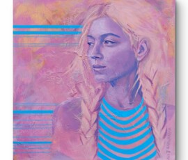 Spokojnie / 2026 / Joanna Radwańska Obraz akrylowy ze strukturą , format 40 x 40 cm